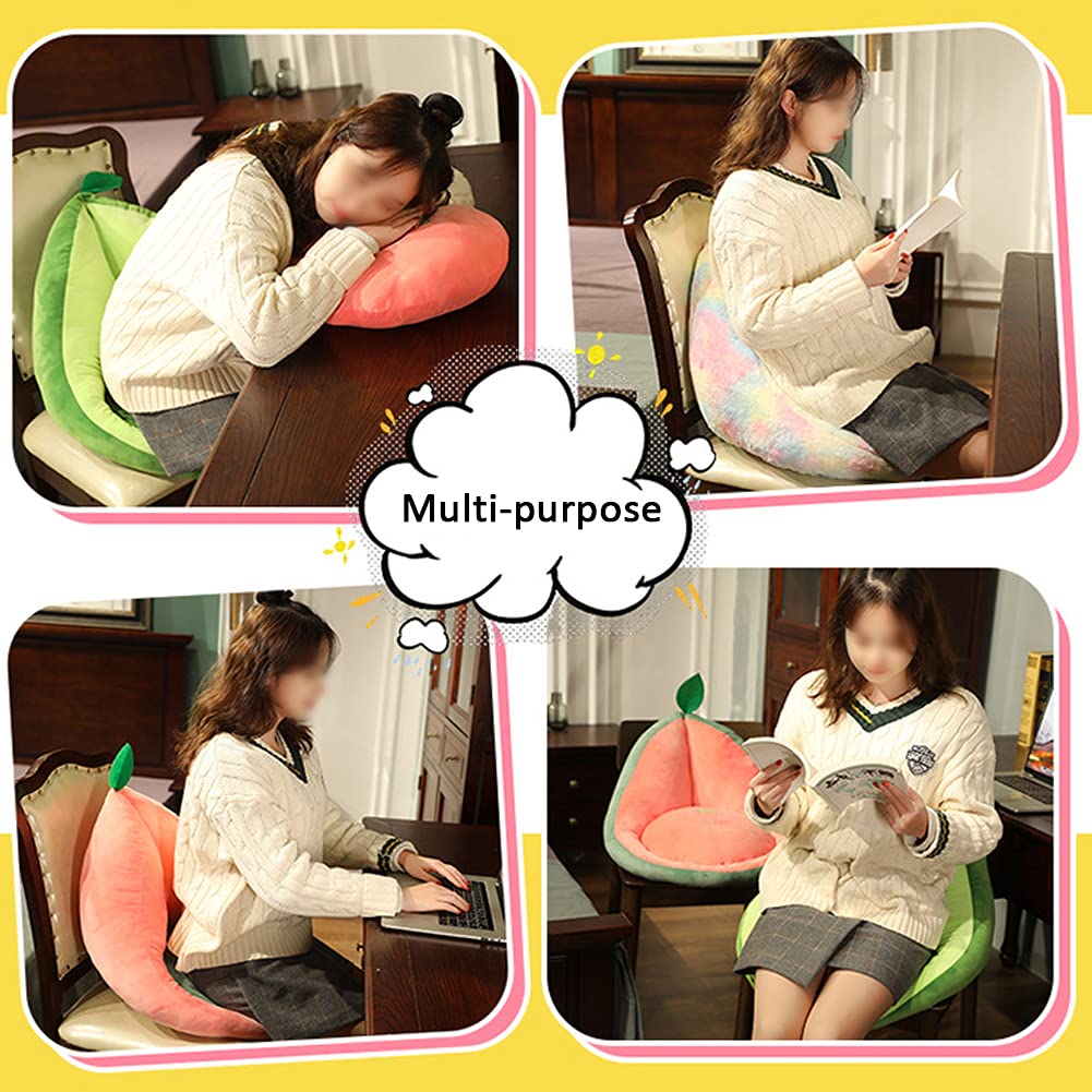 Kelendle Seat Cushion Plush Dog Lazy Sofa Office Chair Cushion Warm Floor Mat Cute Seat Pillow Cozy Floor Cushion With Backrest